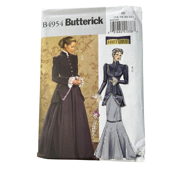 Butterick B4954 Historical Victorian Costume Size 16-18-20-22 Sewing Pattern NEW - Picture 1 of 6